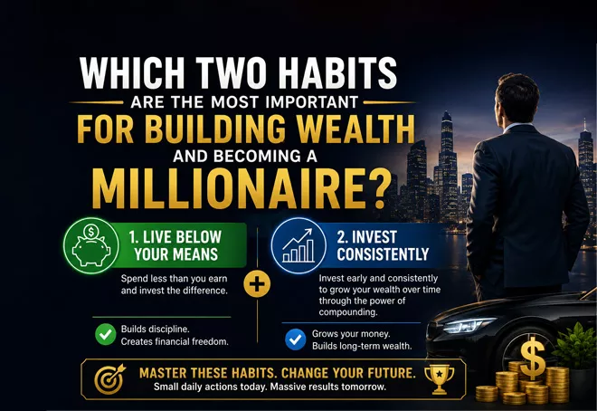 which two habits are the most important for building wealth and becoming a millionaire?