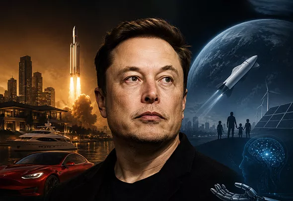 what is the elon musk monetary riches to wealth ideology