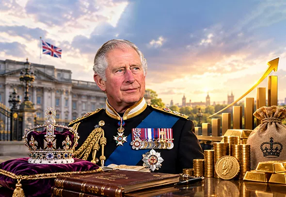 King Charles wealth increase